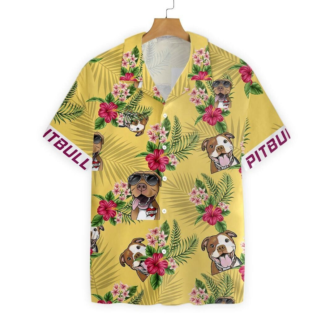 Pitbull 3d All Over Printed Hawaiian Shirt