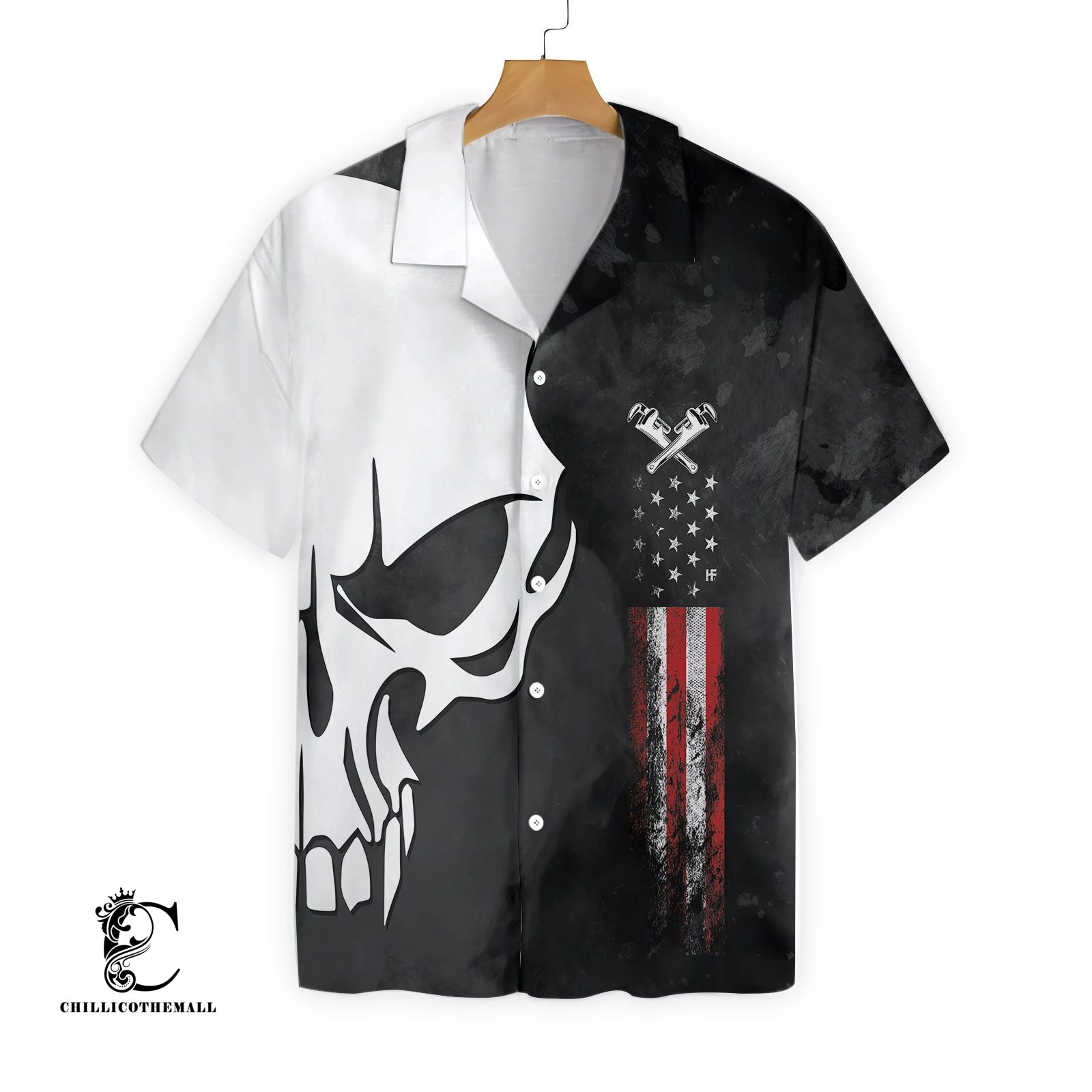 Plumber Proud Skull Hawaiian Shirt
