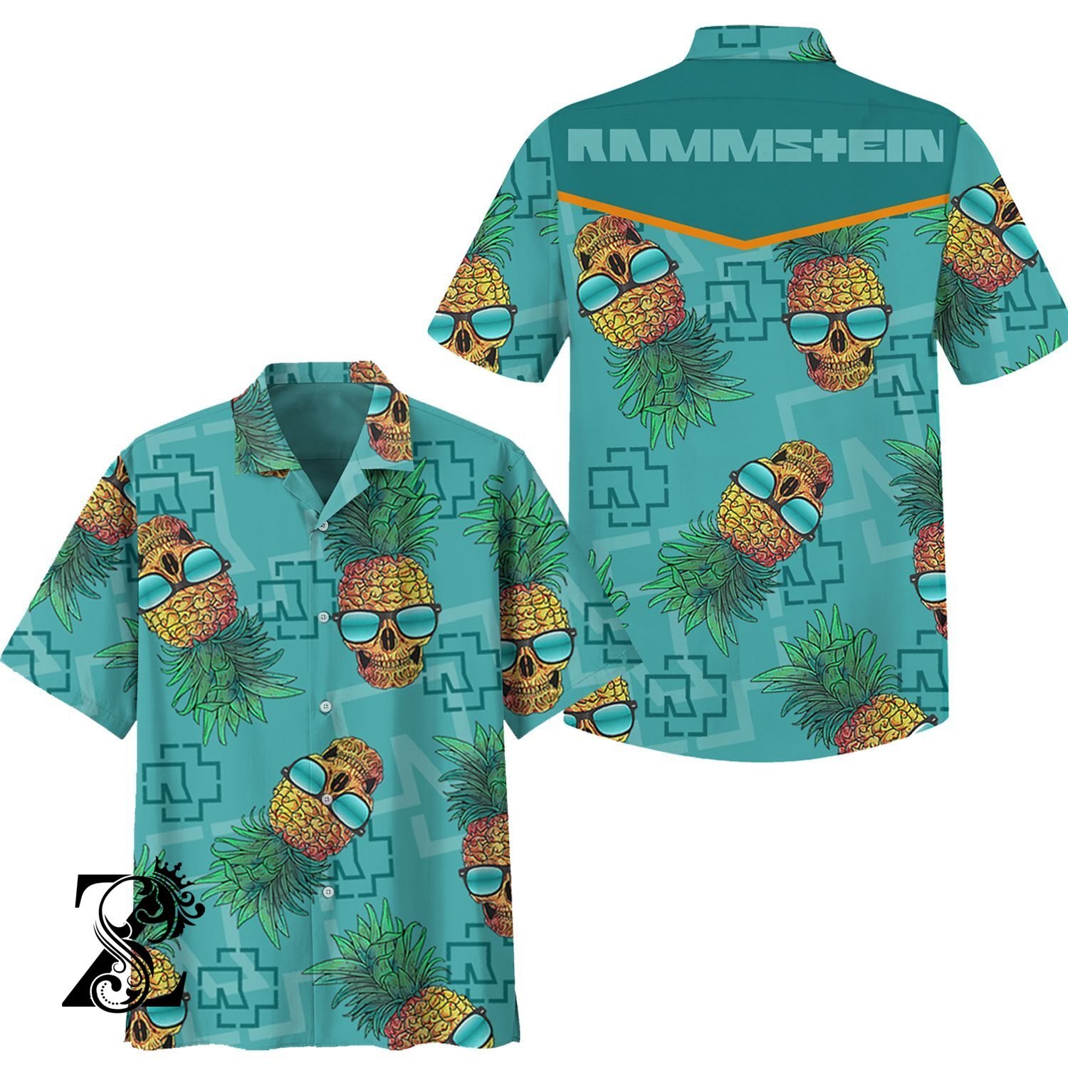 Premium Rmm Pineapple Skull Hawaiian Shirt