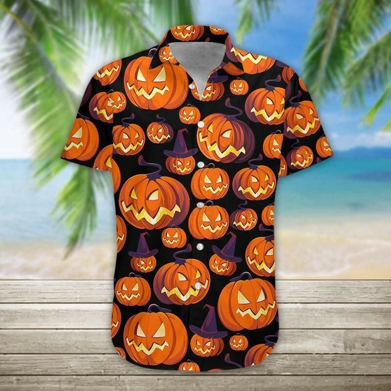 Pumpkin Halloween 3d All Over Printed Hawaiian Shirt