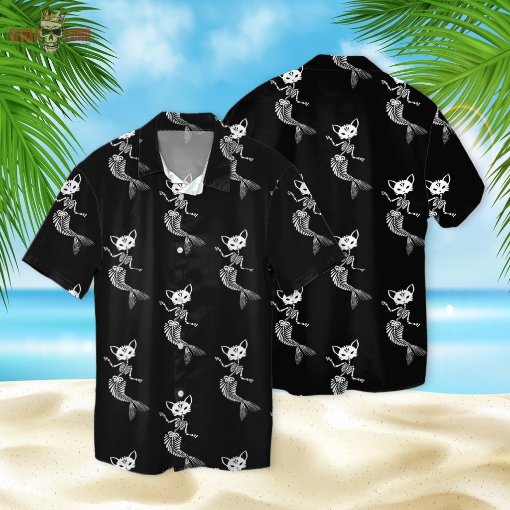 Purrmaids Skull Dancing 3d Hawaiian Shirt