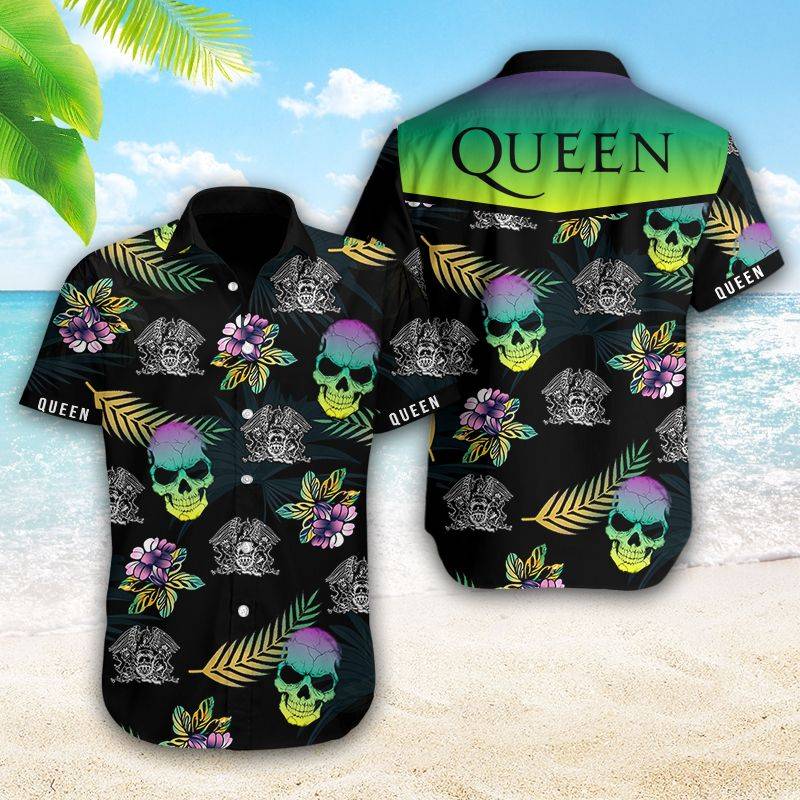 Qen Hawaiian Skull Shir
