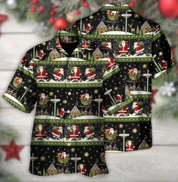 Red Santa Cozy Christmas Hawaiian Shirt