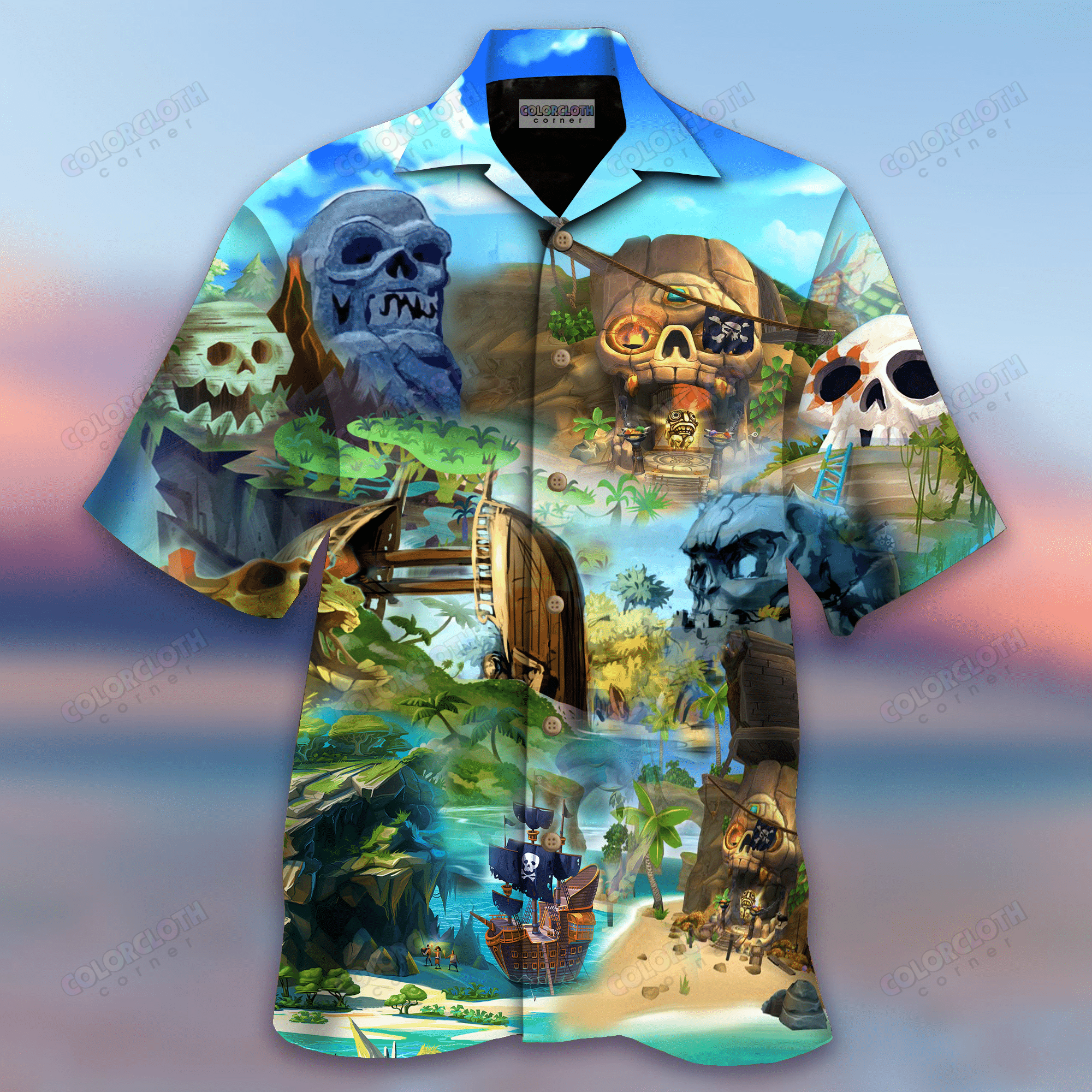 Relax On The Skull Island Unisex Hawaiian Shirt