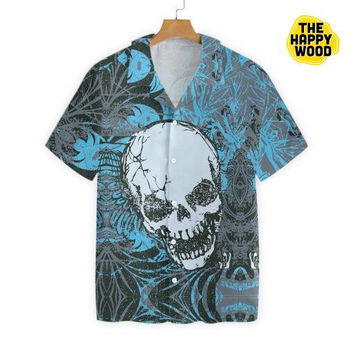 Retro Skull Pattern Hawaiian Hawaii Shirt