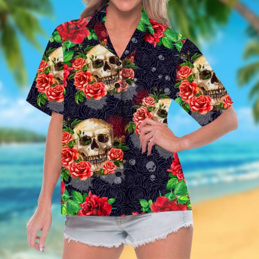 Roses Hawaiian Shirt – Gift For Skull Lover