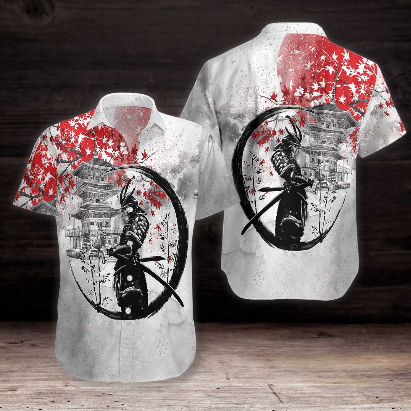 Samurai Skull Warrior Hawaiian Shirt