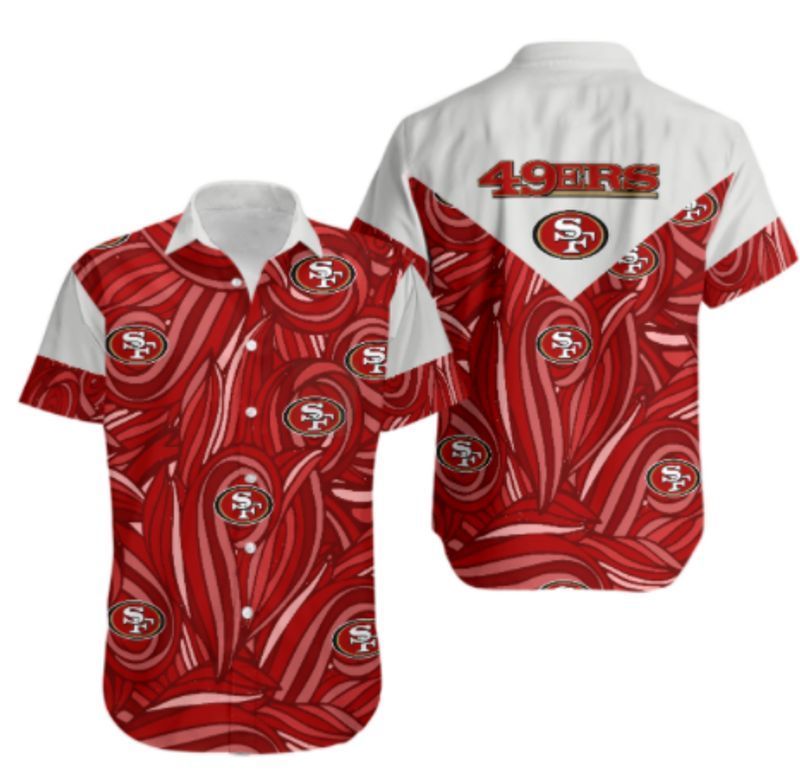 San Francisco 49ers Hawaiian Shirt For Fans 01-1