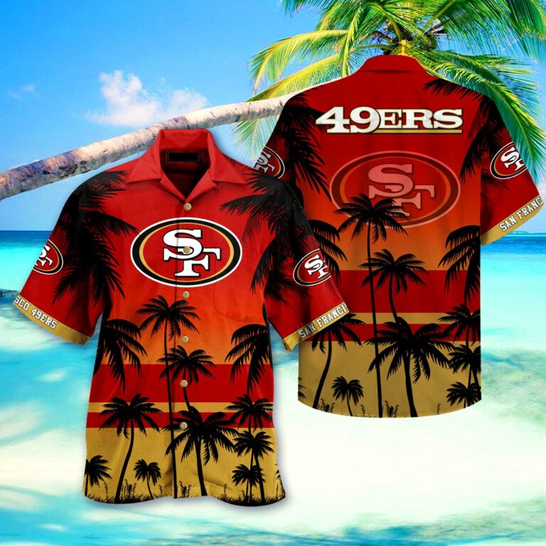 San Francisco 49ers Nfl Hawaiian Shirt Short 3d For Fans 01-1