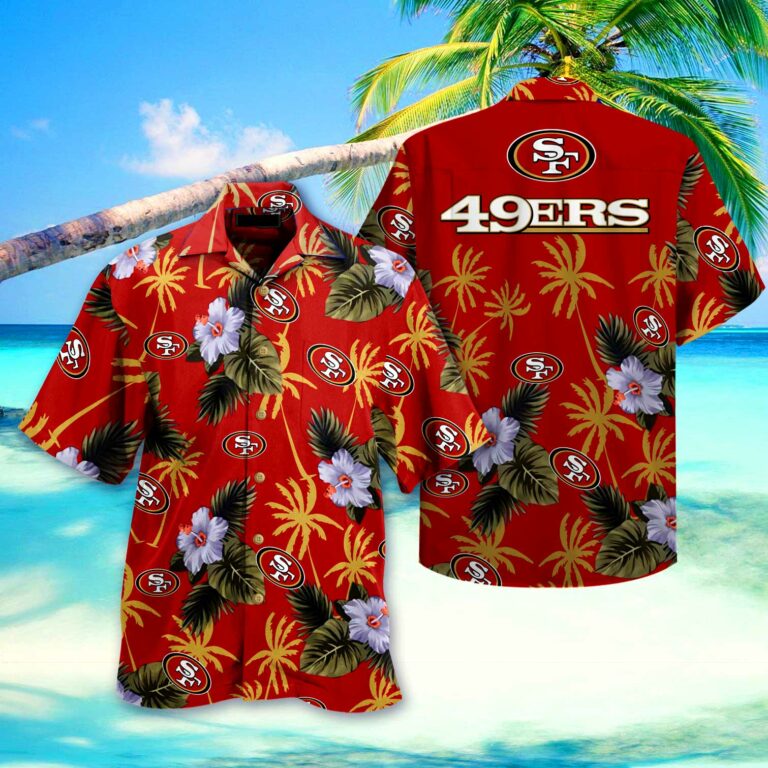 San Francisco 49ers Nfl Hawaiian Shirt Short 3d For Fans-1