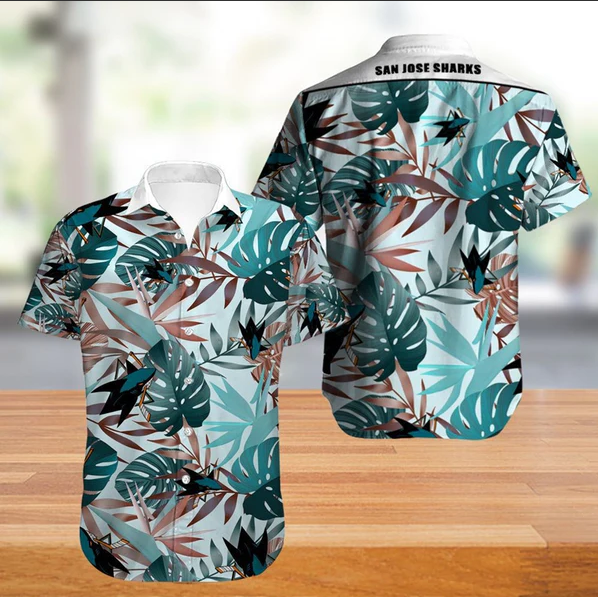 San Jose Sharks Hawaiian Shirt