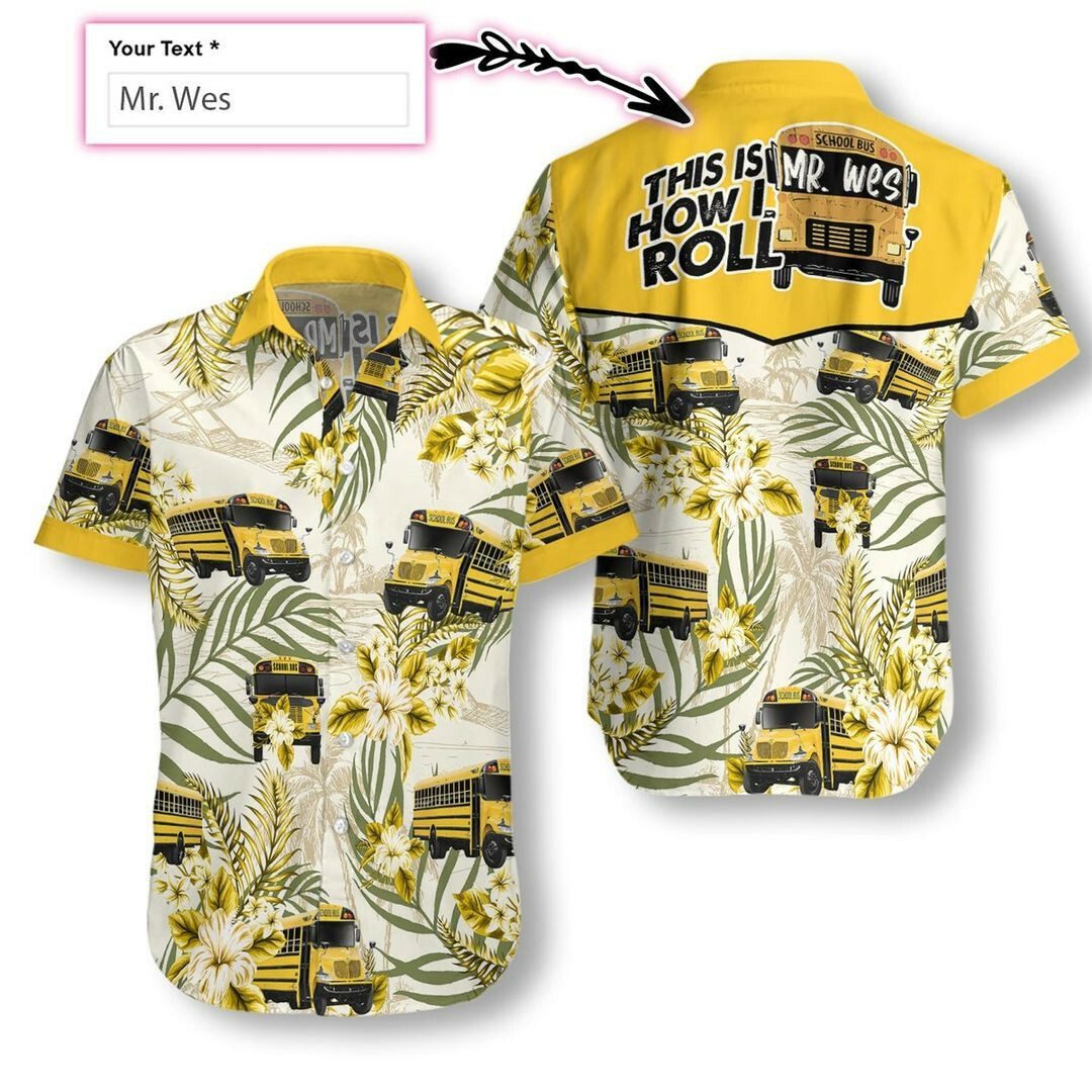 School Bus Driver 3d Personalized All Over Printed Hawaiian Shirt