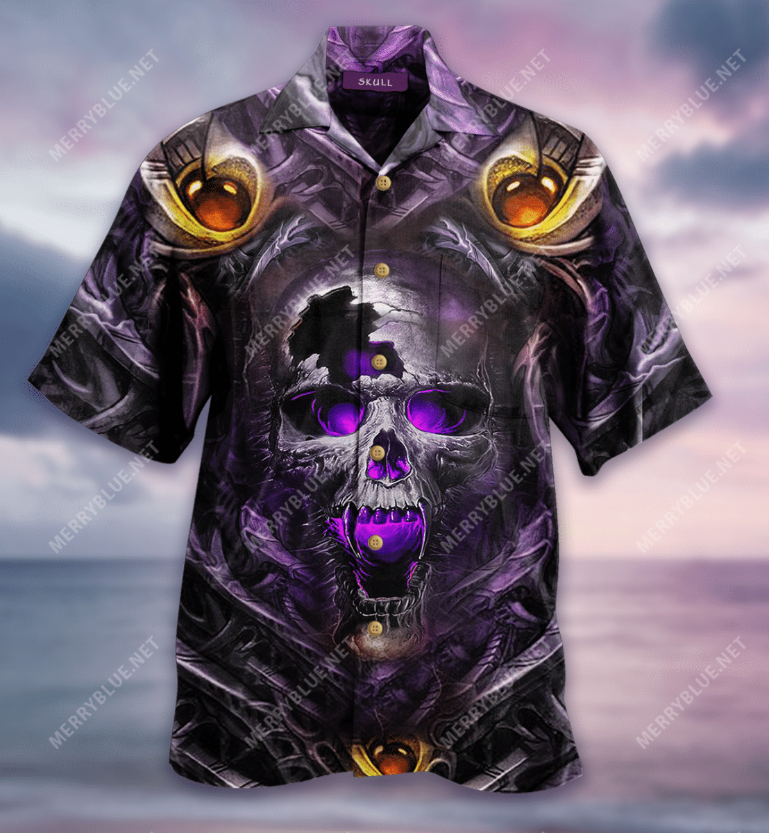 Screaming Skull Hawaiian Shirt