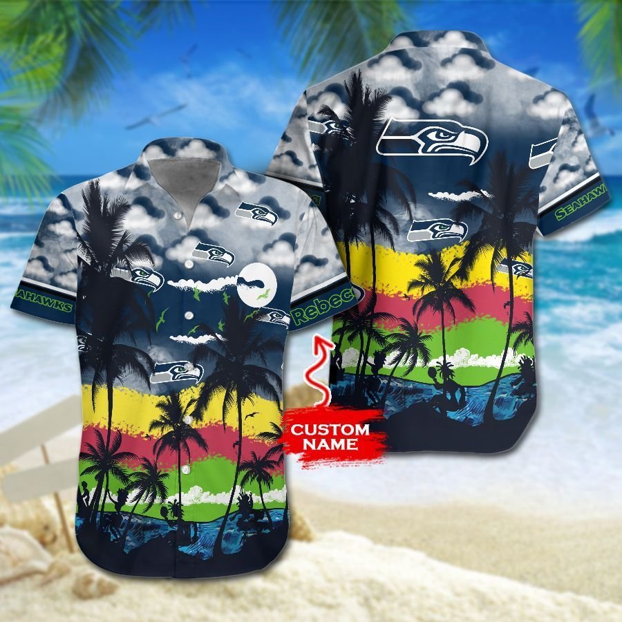 Seattle Seahawks Nfl Hawaiian Shirt For Fans 04-1