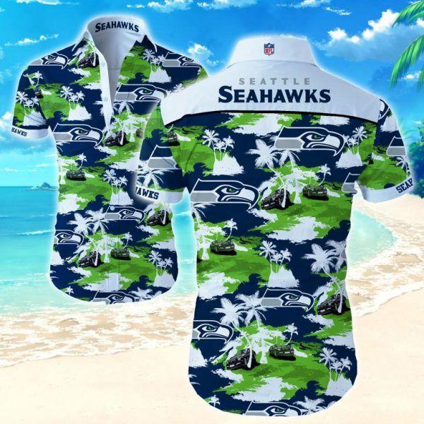 Seattle Seahawks Nfl Hawaiian Shirt For Fans-2