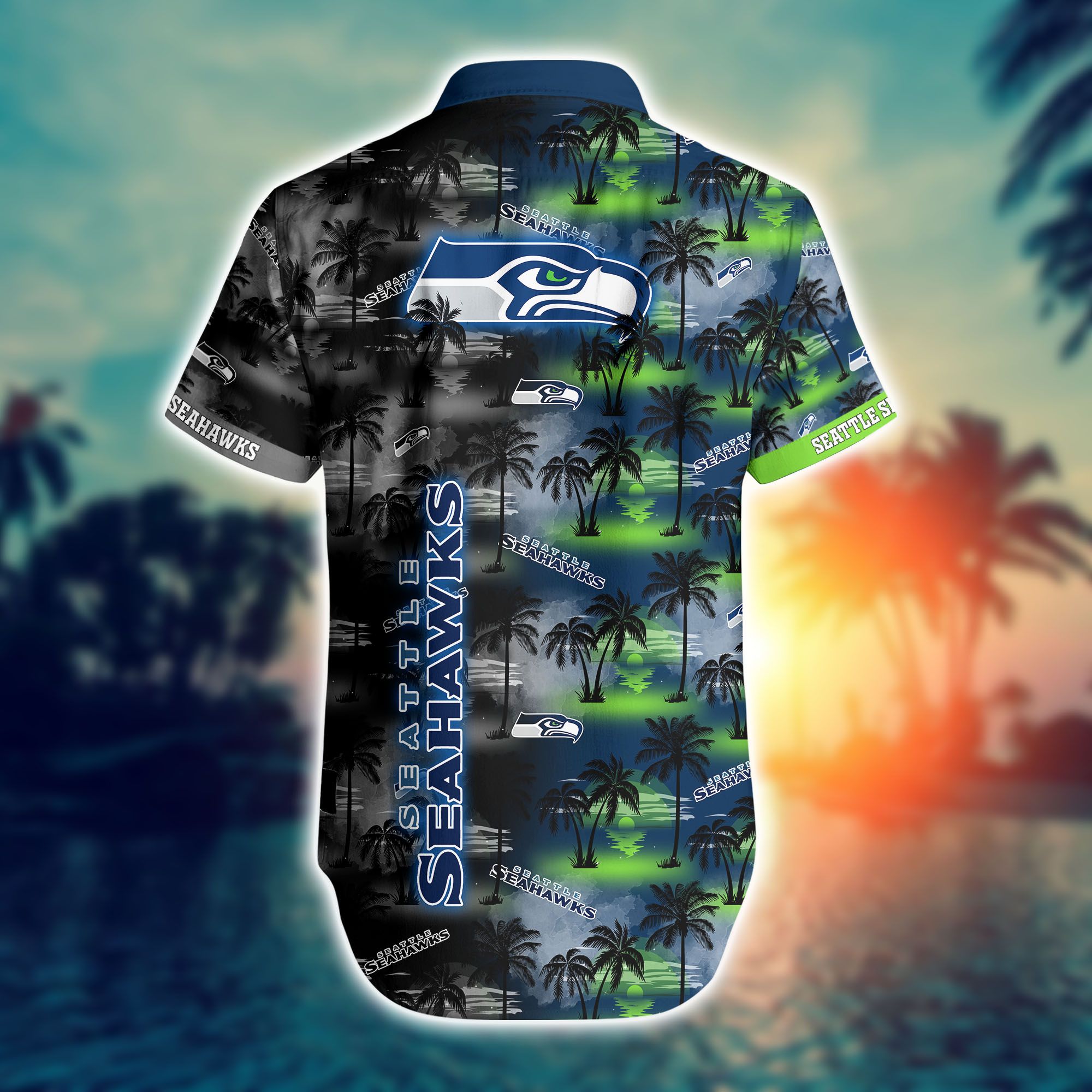 Seattle Seahawks Nfl Hawaiian Shirts And Shorts For Fans-1