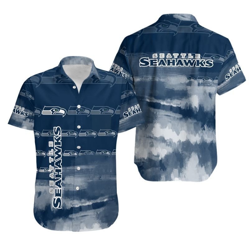Seattle Seahawks Sugar Skull Nfl Hawaiian Shirt For Fans 01-1