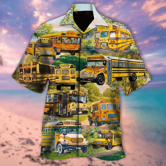 Shool Bus Driver Hawaiian Shirt