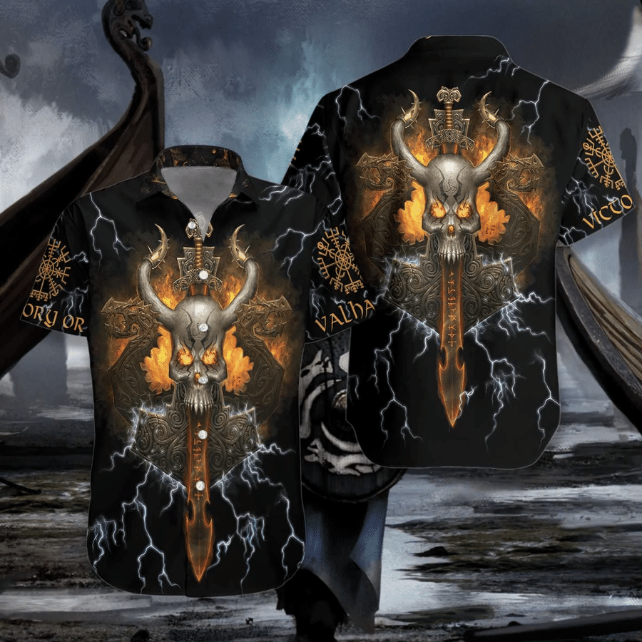 Shop From 1000 Unique Hawaiian Aloha Shirts Cool Viking Skull