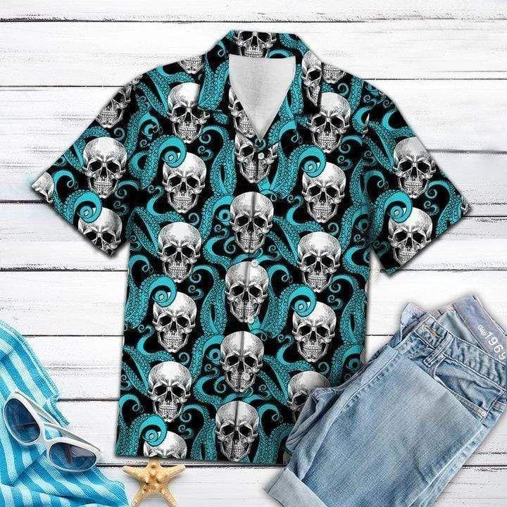 Shop From 1000 Unique Skull Octopus Cool Hawaiian Shirts