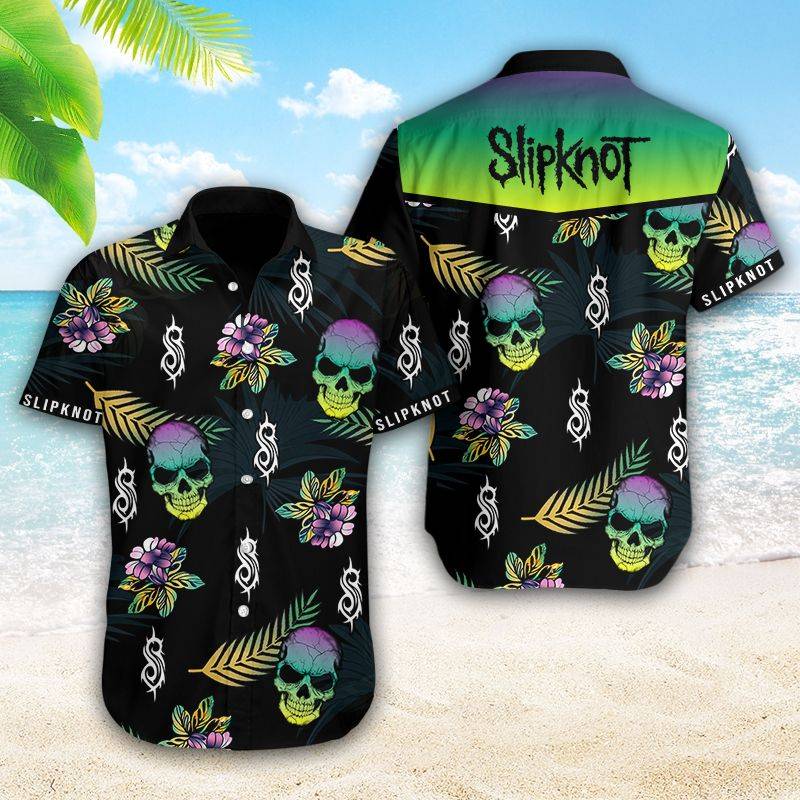 Skl Hawaiian Skull Shirt 01-1