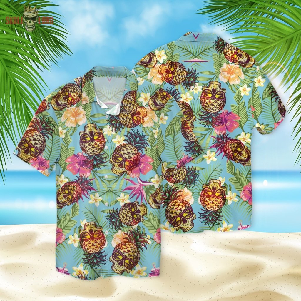 Skull Aloha 3d Hawaiian Shirt Sk-