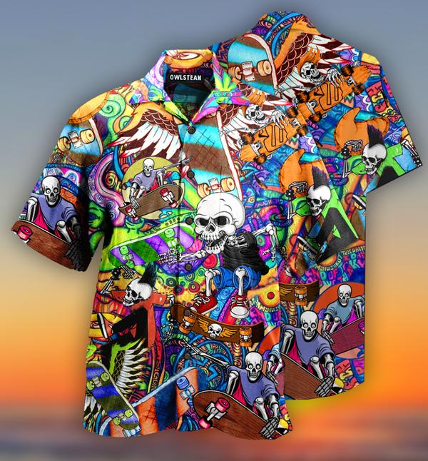Skull Amazing Skateboarding Limited Edition – Hawaiian Shirt