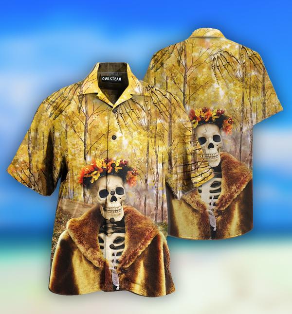 Skull Amazing Skeletonin Autumn Limited Edition – Hawaiian Shirt
