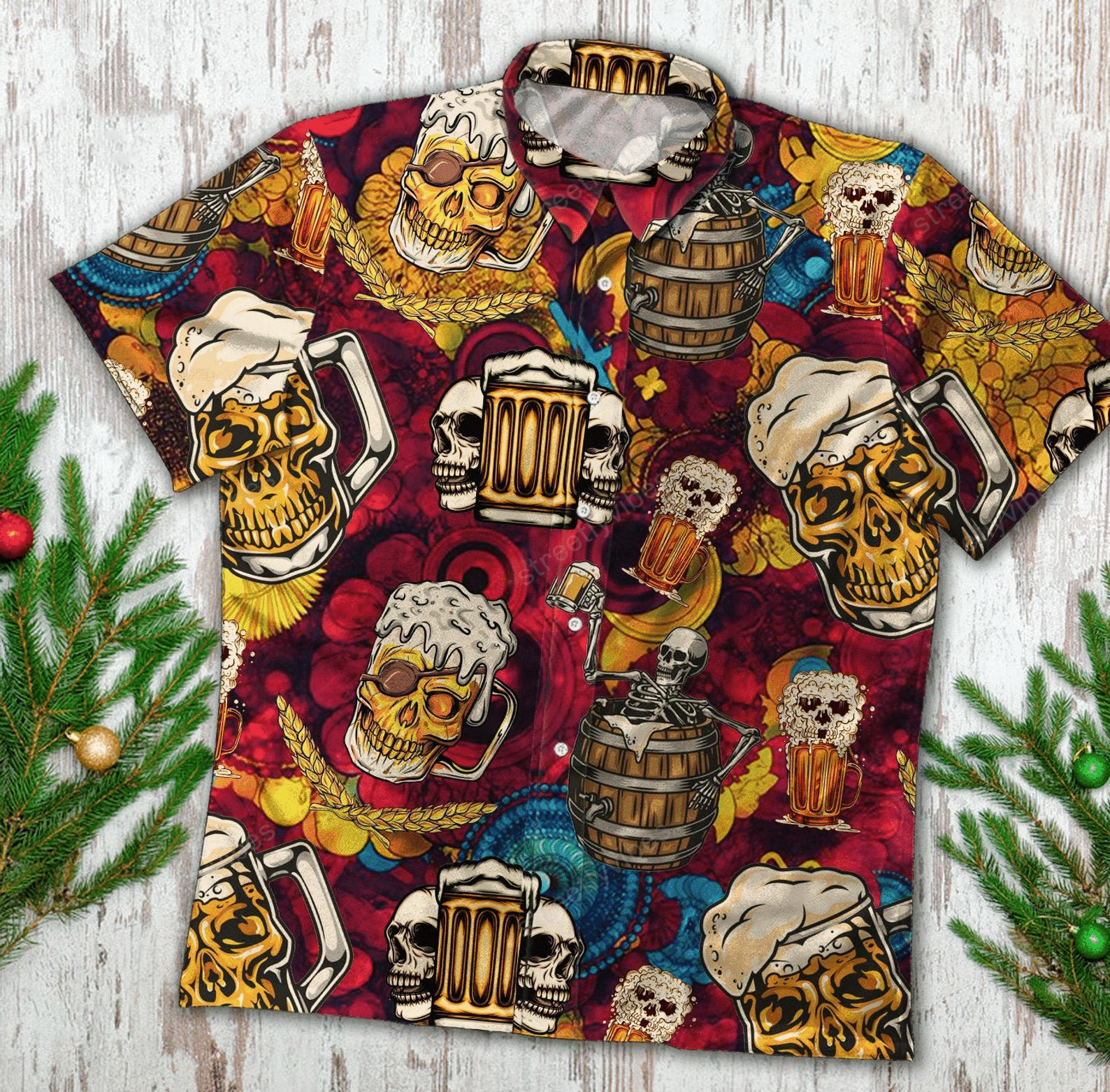 Skull And Beer Hawaiian Shirt Hawaiian Shirt For Men Hawaiian Shirt For Women