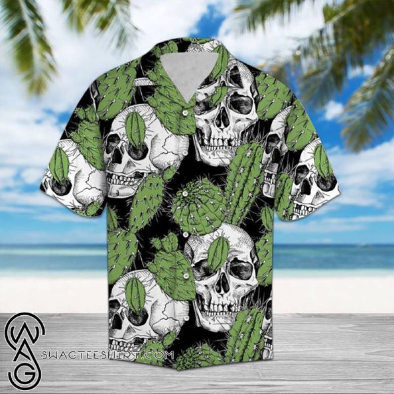 Skull And Cactus Hawaiian Shirt –