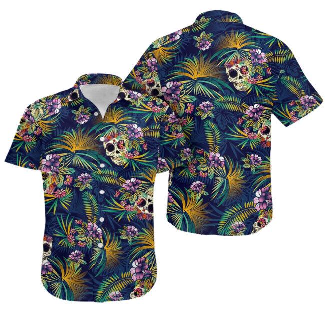 Skull Art Hawaiian Shirt Unisex Adult