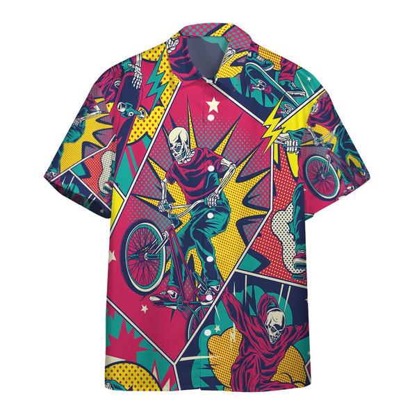 Skull Comic Riding Style Limited Edition – Hawaiian Shirt