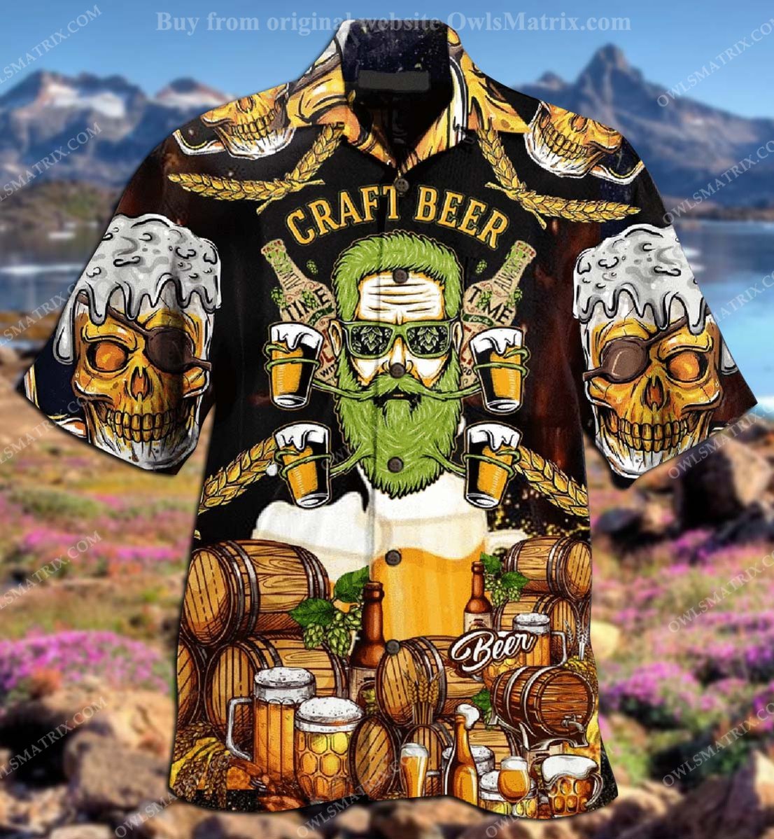 Skull Craft Beer Limited – Hawaiian Shirt