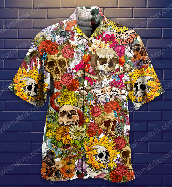 Skull Day Of The Dead Flower Skull Limited – Hawaiian Shirt