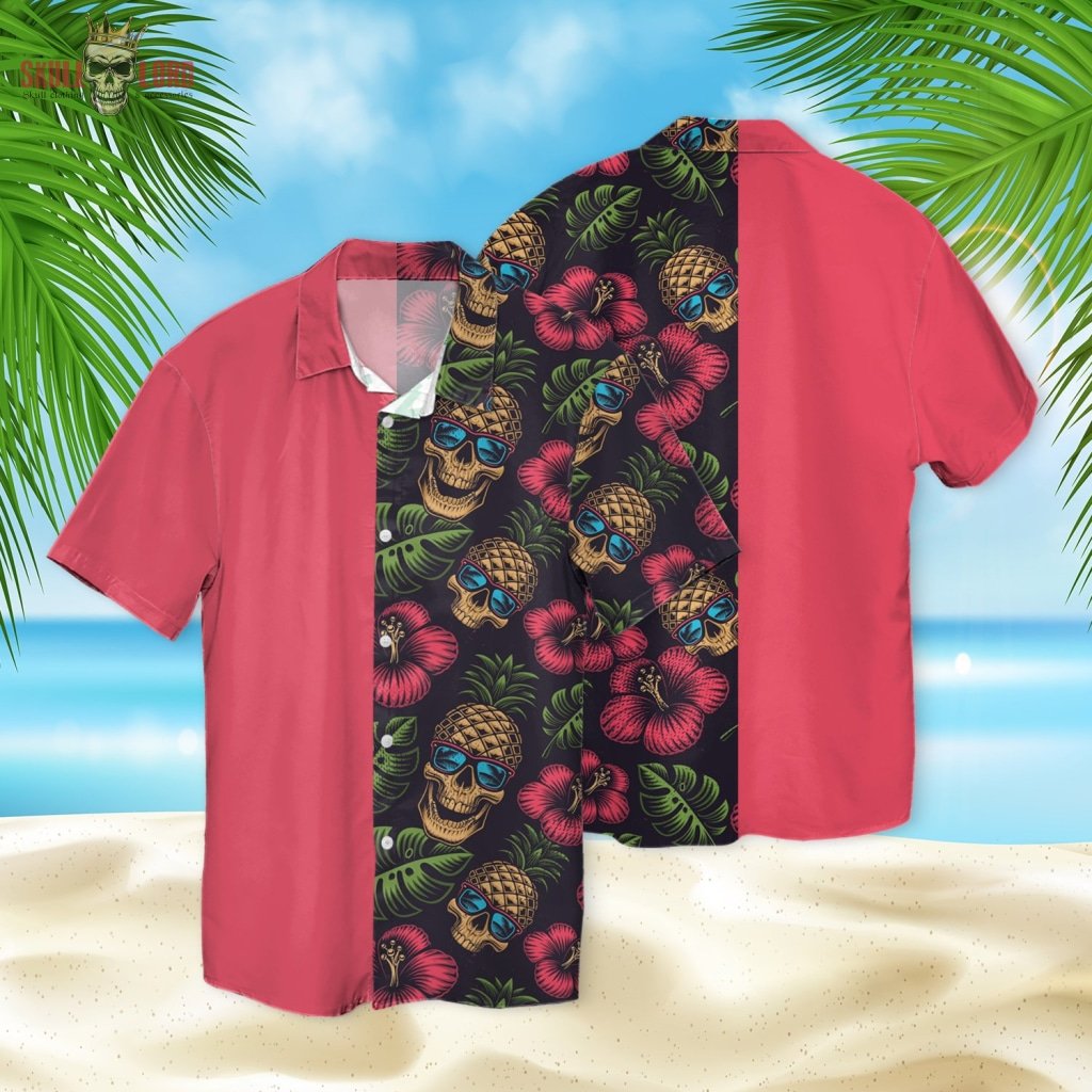 Skull Fashion 3d Hawaiian Shirt
