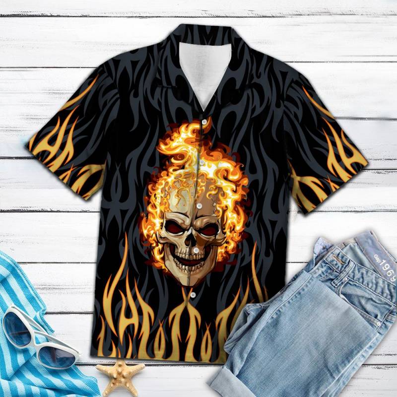 Skull Fire Ty2007 – Hawaiian Shirt