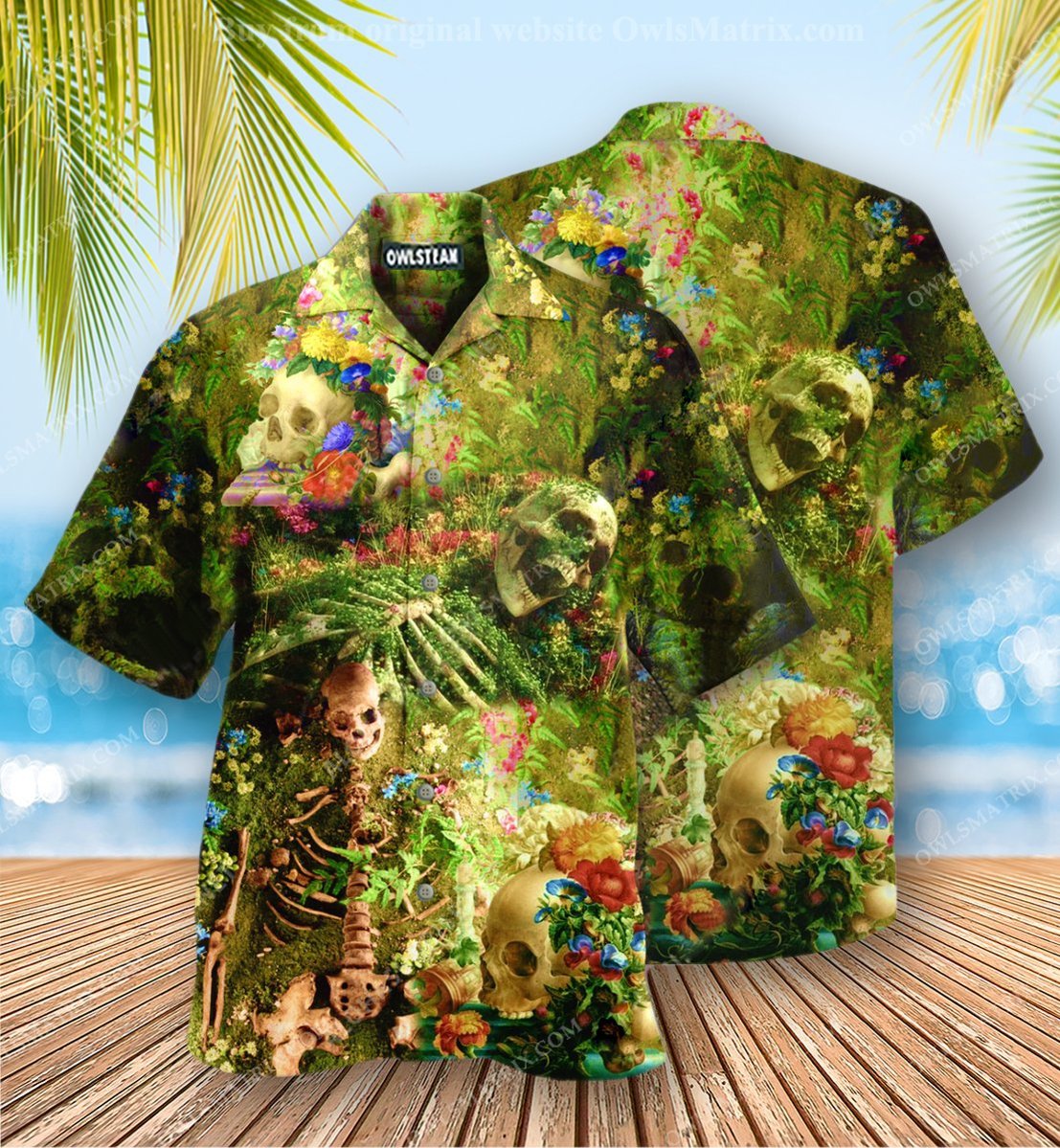 Skull Flower Skeleton Forever Edition – Hawaiian Shirt