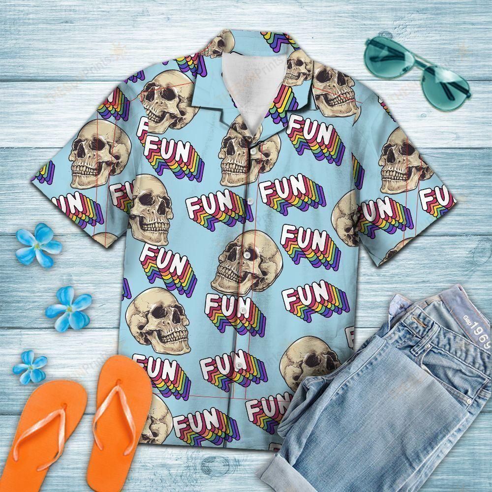 Skull Fun Summer Aloha Hawaiian Shirt