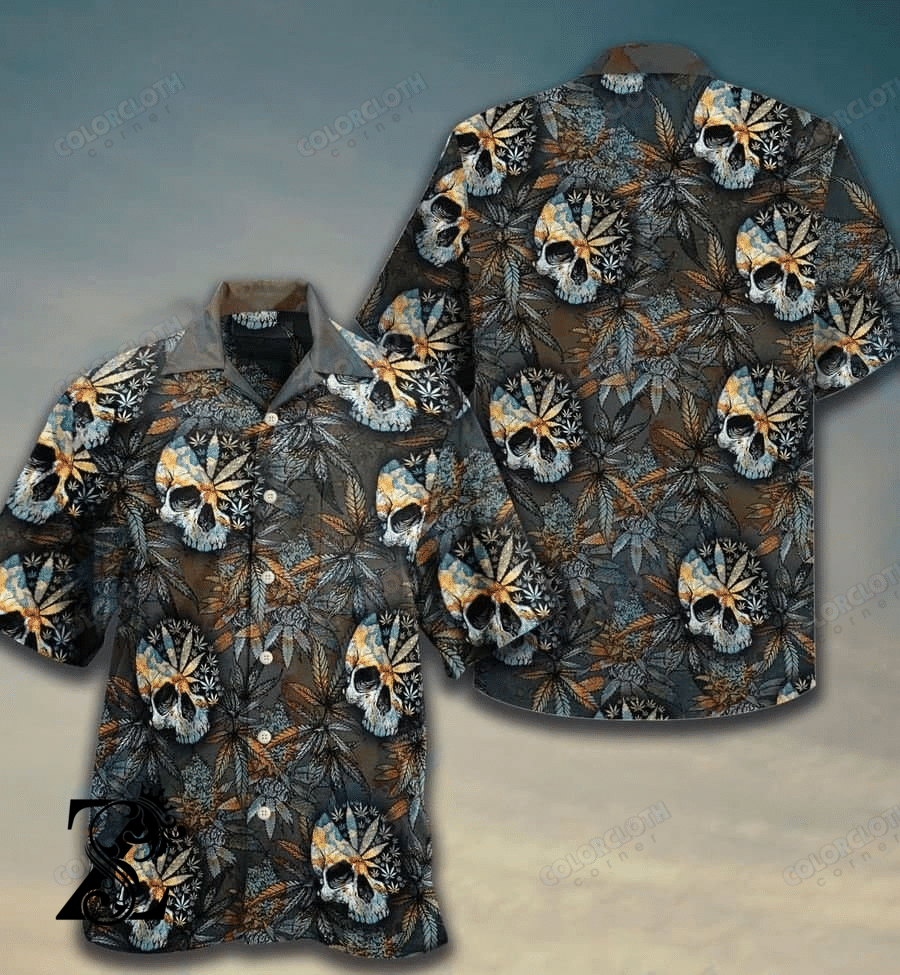 Skull Get High Hawaiian Shirt