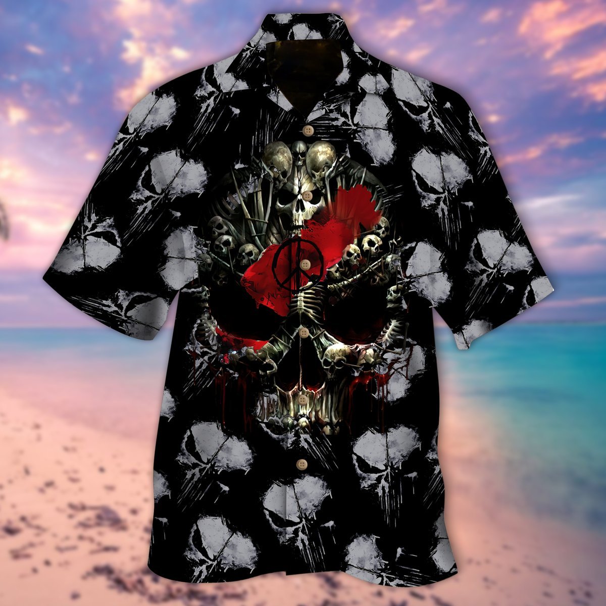 Skull Halloween Hawaiian Shirt For Men Women Adult