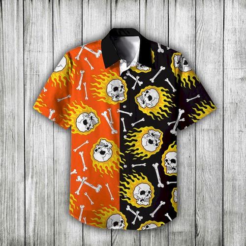 Skull Hawaiian Shirt For Men Women Adult Hw6374-1