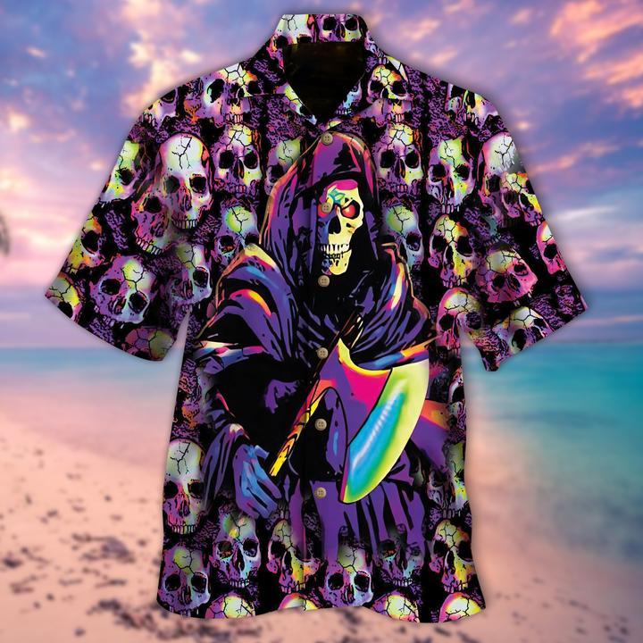 Skull Hawaiian Shirt For Men Women Adult Hw9241-1
