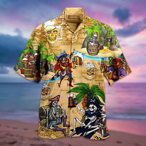 Skull Hawaiian Shirt Pre12389-1