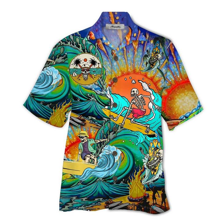 Skull Hawaiian Shirt Unisex Adult Hw6071-1