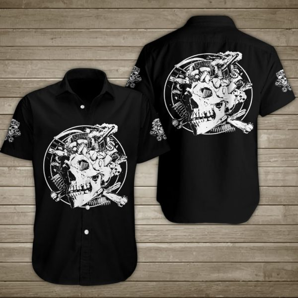 Skull Hawaiian Shirt Unisex Adult Hw6491-1