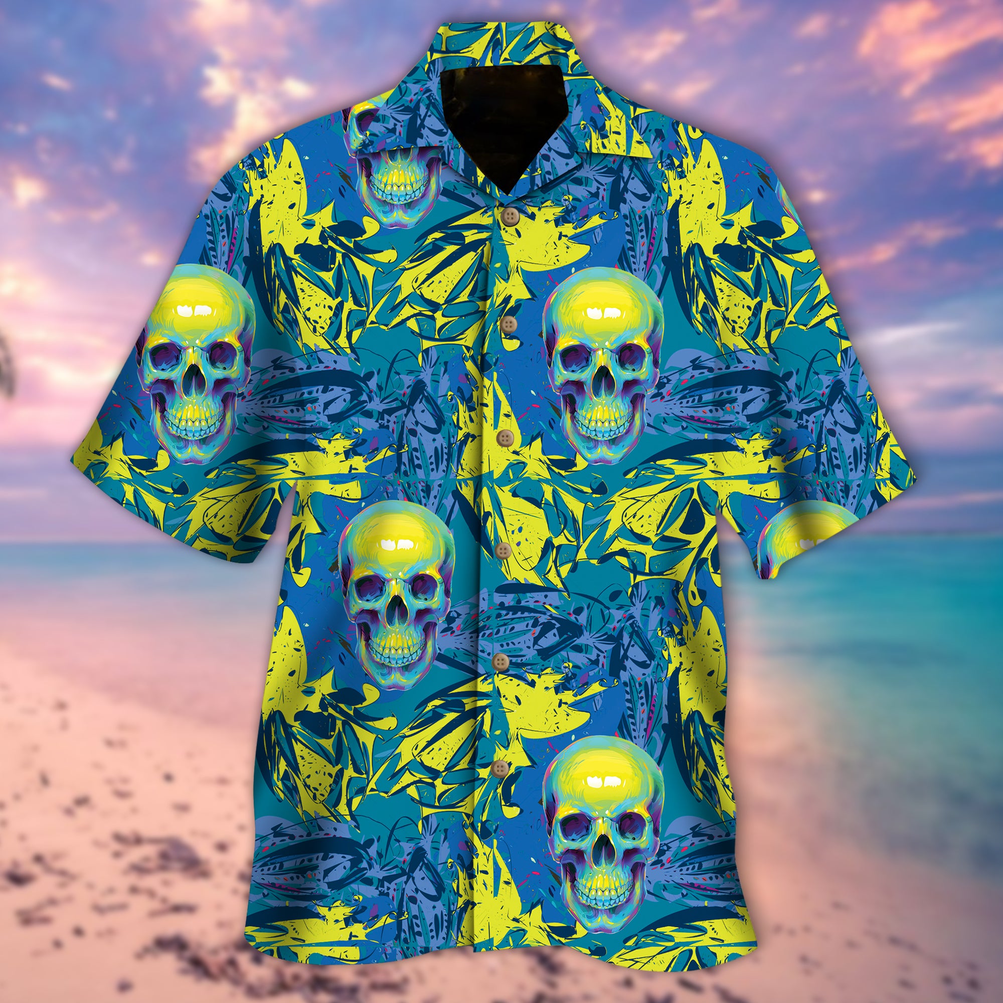 Skull Hawaiian Shirt – Kv12-1