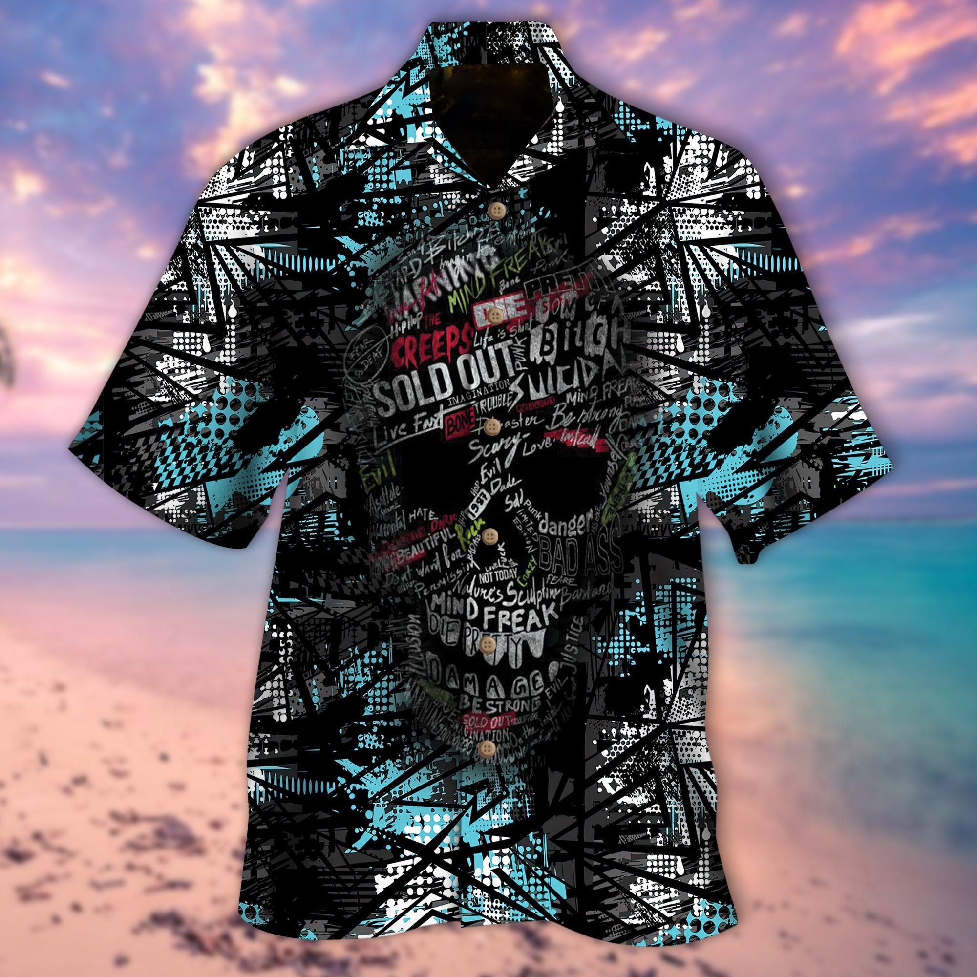 Skull Hawaiian Shirt – Kv20-1