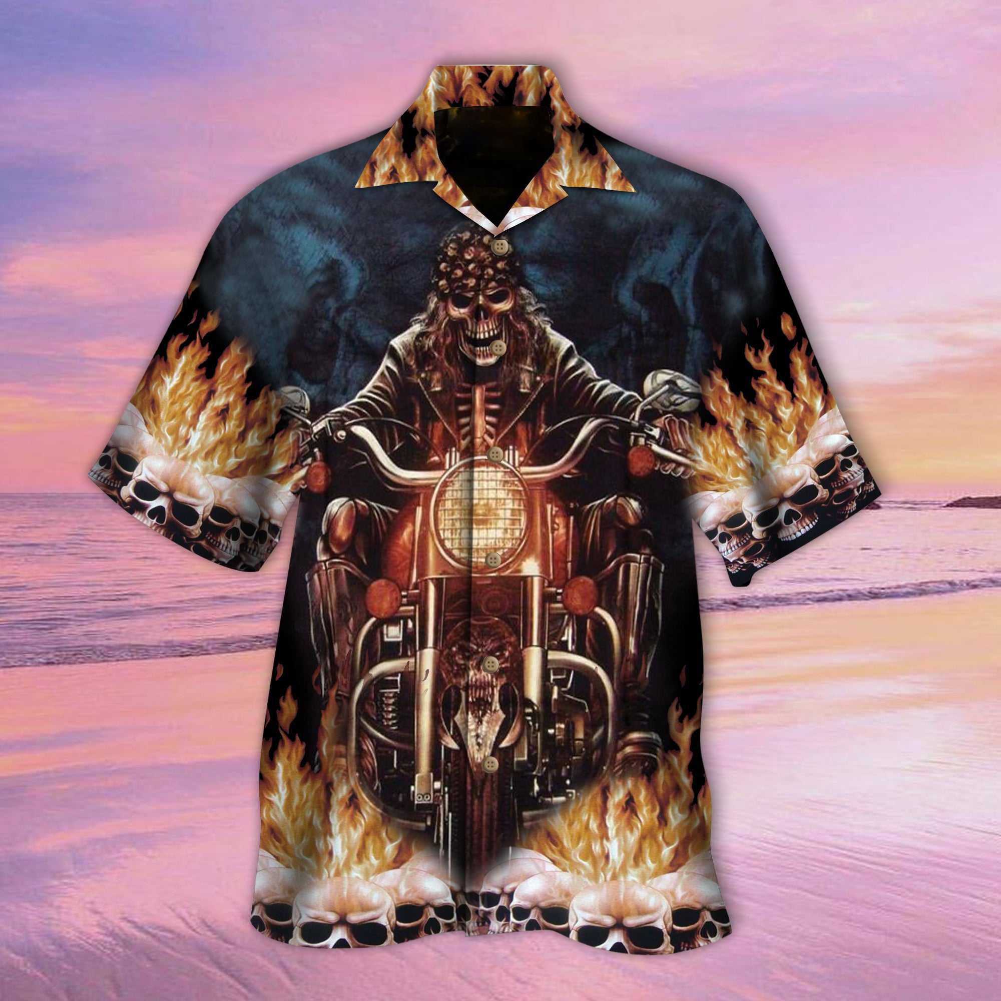 Skull Hawaiian Shirt – Mc082-1