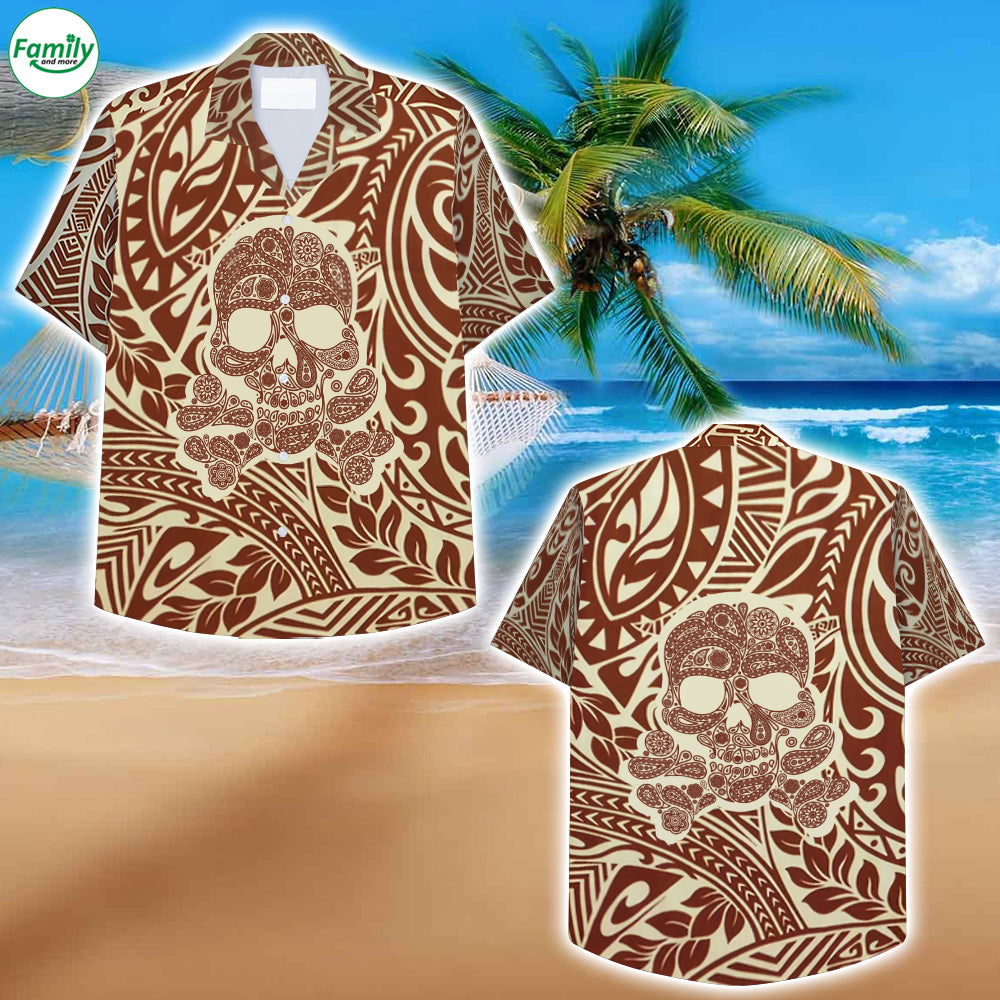 Skull Hawaiian Shirt – Nk53-1