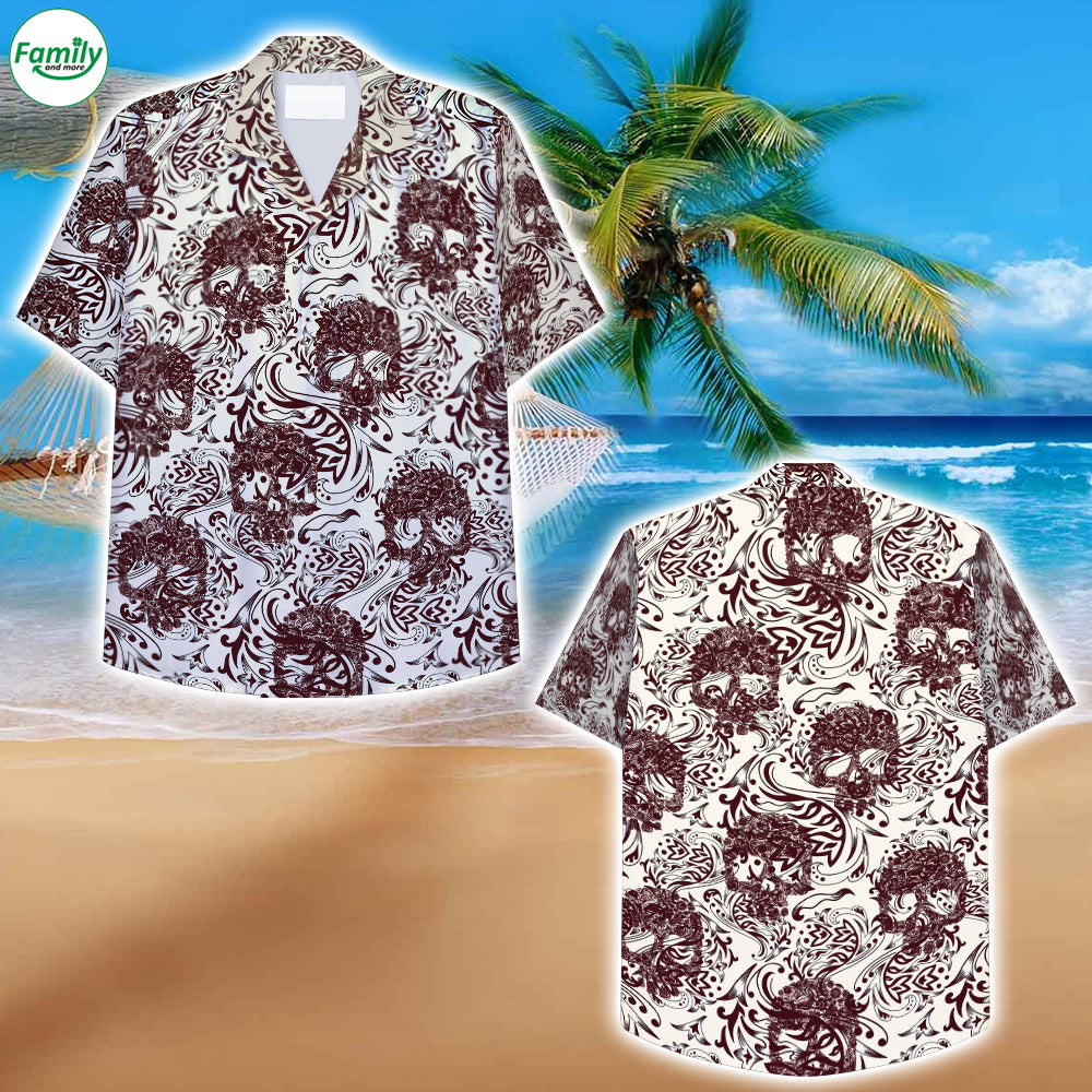 Skull Hawaiian Shirt – Nk54-1